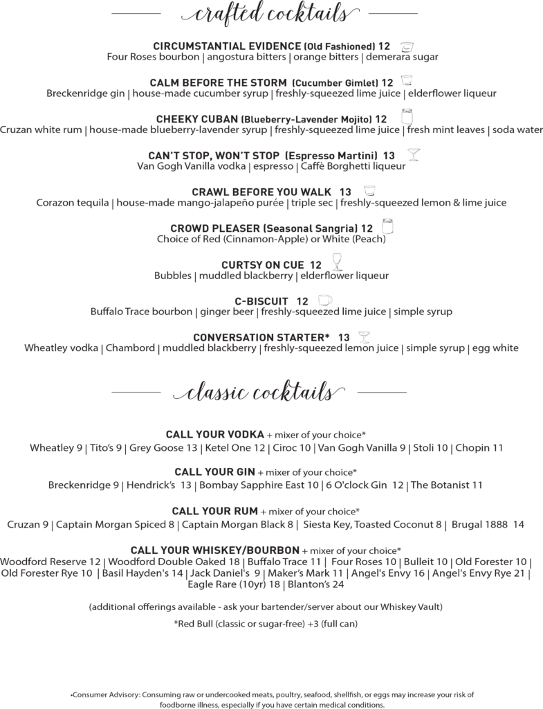 Menu – The C House